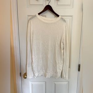 Lululemon Open/Split back sweater shirt size 14. VEUC